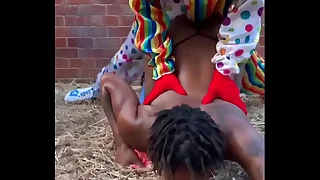Gibby The Peasant fucks ebony less a barn